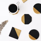 Black and Gold Coasters — kitchen decor, view 4
