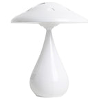 White Mushroom Table Lamp — moulded plastic lighting decor, view 3