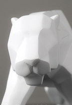 Black Panther Sculpture — cast resin sculpture decor, view 5
