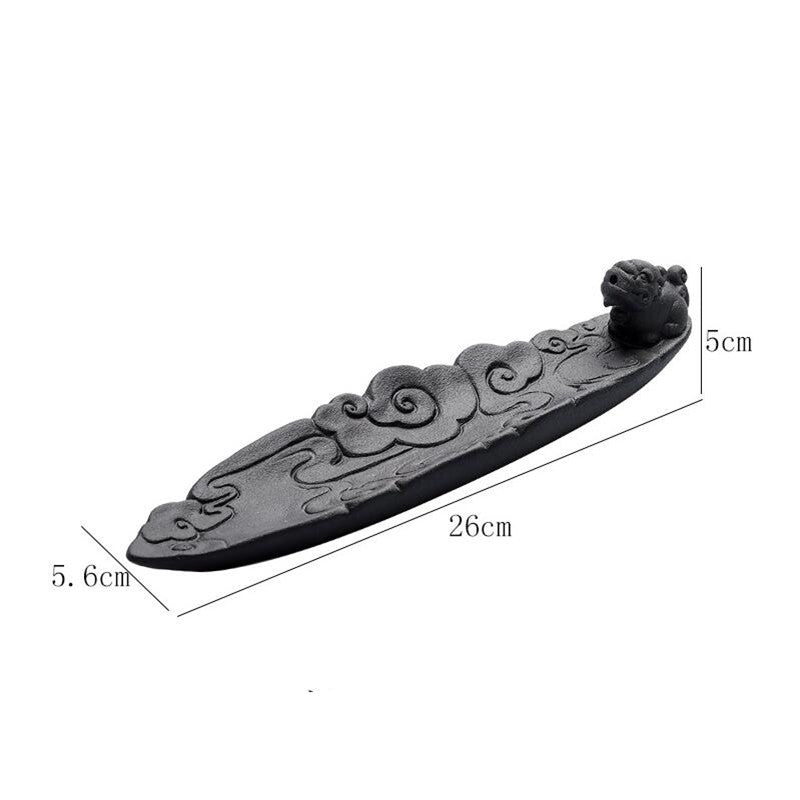 Ceramic Leaf Incense Holder — incense decor, view 2