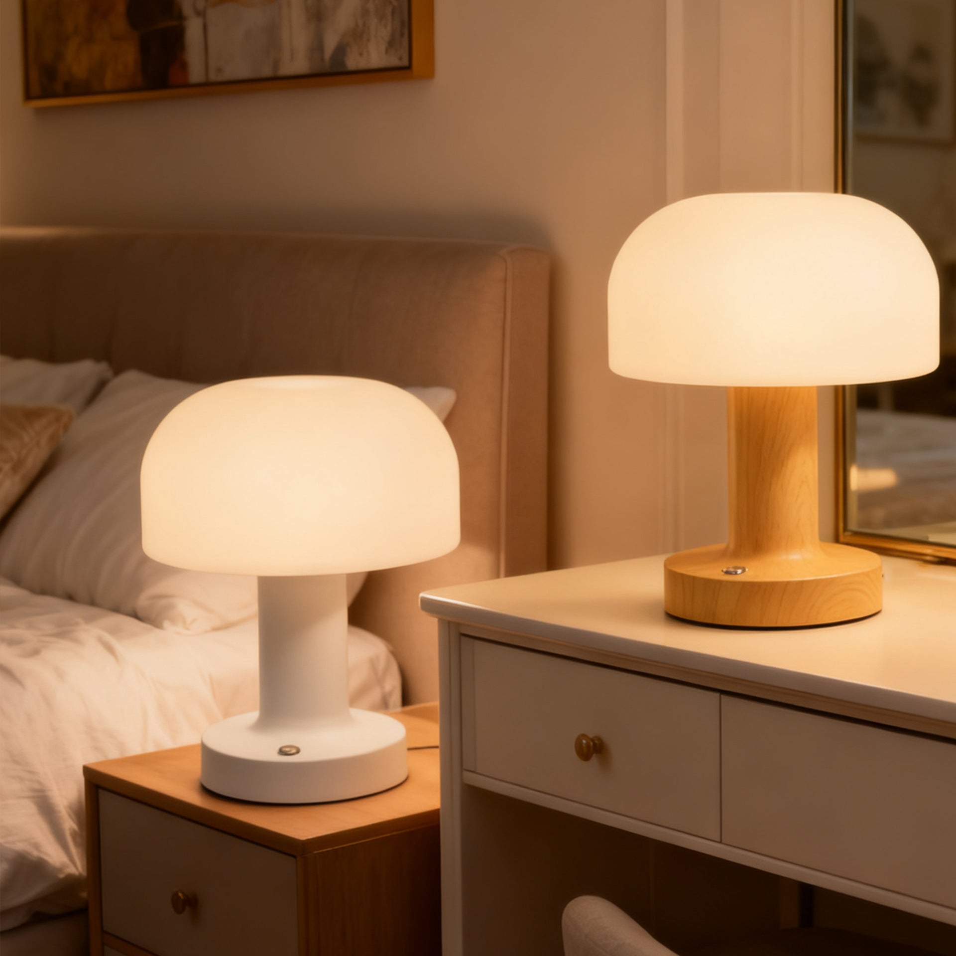 Domed Bedside Lamp — lighting decor, view 4