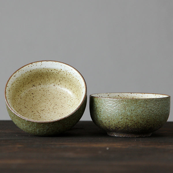 Speckled Stoneware Teacup — kitchen decor, view 1