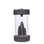 Cloud Windshield Backflow Burner — glazed ceramic incense decor, view 1