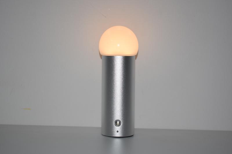 Brushed Metal Table Lamp — lighting decor, view 3
