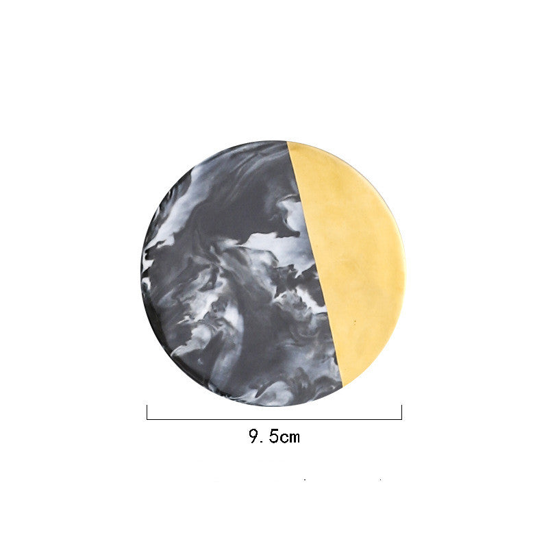 Marble and Brass Coasters — kitchen decor, view 4
