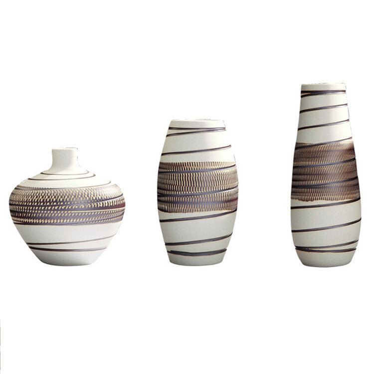Vintage Ceramic Vase — glazed ceramic vases decor, view 8