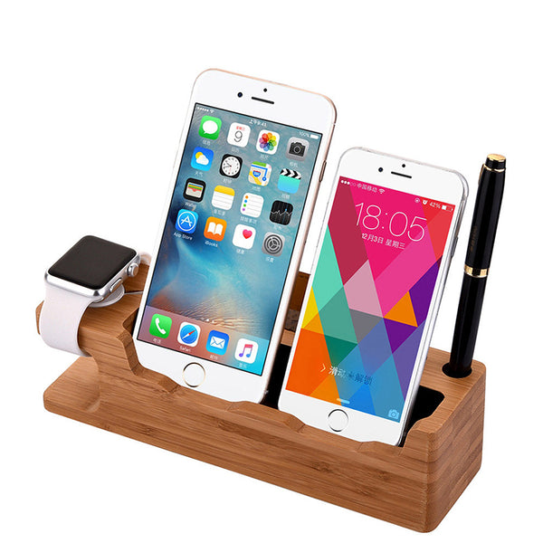 Wooden Charging Station — desk decor, view 1
