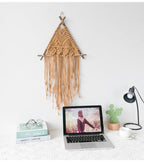 Macrame Wall Hanging — woven cotton wall decor, view 8