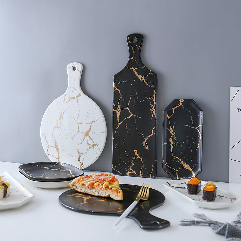 Gold-Edged Marble Tray — marble trays decor, view 18