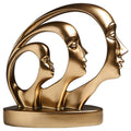 Modern Resin Sculpture — cast resin sculpture decor, view 1