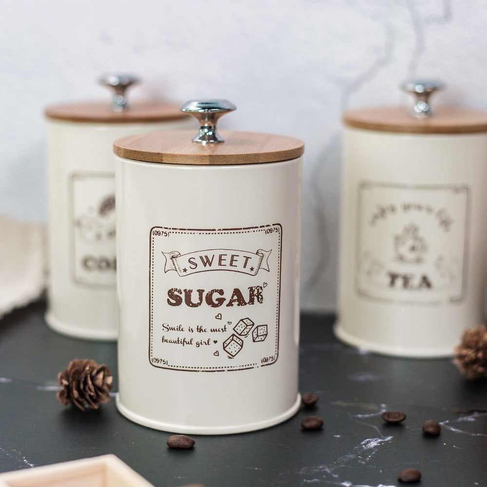 Coffee, Tea and Sugar Canisters — kitchen decor, view 3