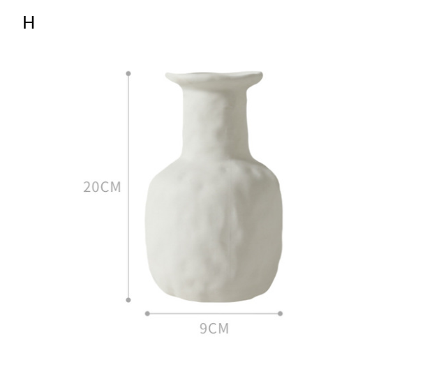Nordic Ceramic Vase — glazed ceramic vases decor, view 6