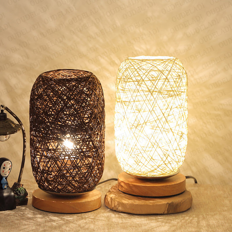 Woven Rope Table Lamp, lighting decor, view 4