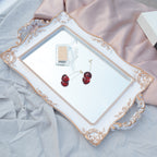 Mirrored Vanity Tray — glass trays decor, view 1