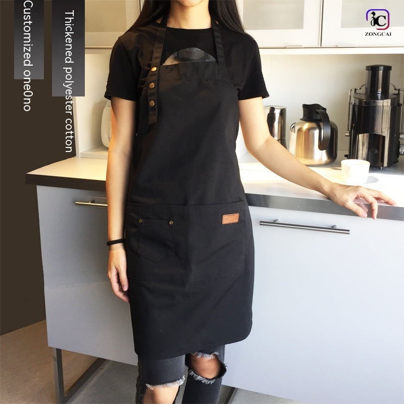 Canvas Bib Apron — kitchen decor, view 2