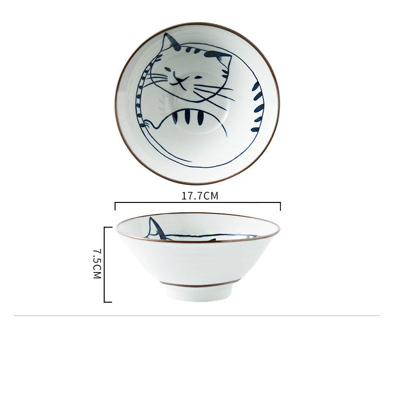 Cat Ramen Bowl, kitchen decor, view 4