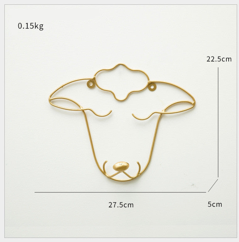 Brass Animal Hooks — wall decor, view 4