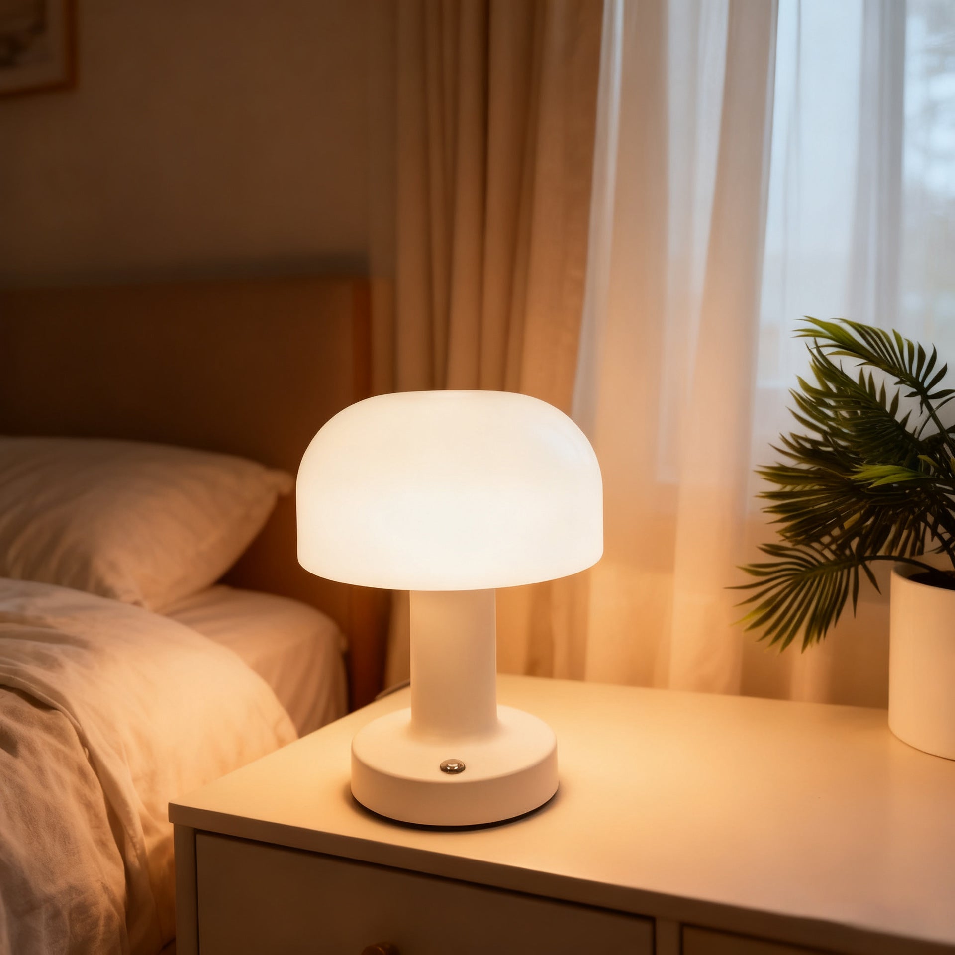 Domed Bedside Lamp — lighting decor, view 1