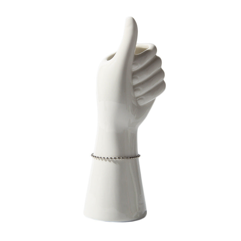 Human Form Ceramic Vase — glazed ceramic vases decor, view 5