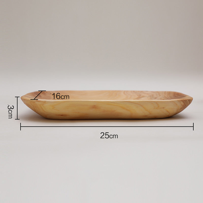 Irregular Wooden Platter, decorative tray, view 3