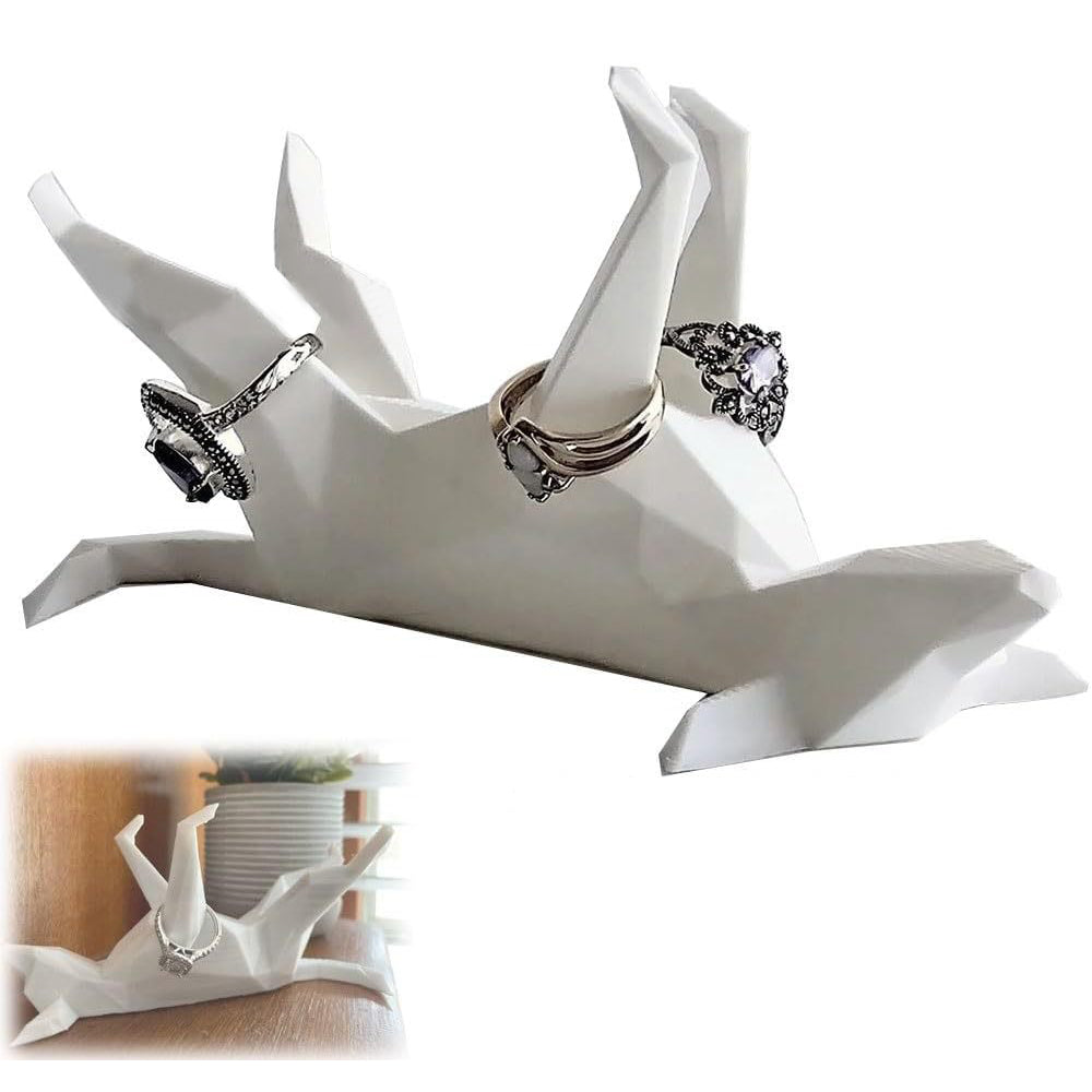 Origami Animal Ring Dish — trays decor, view 3