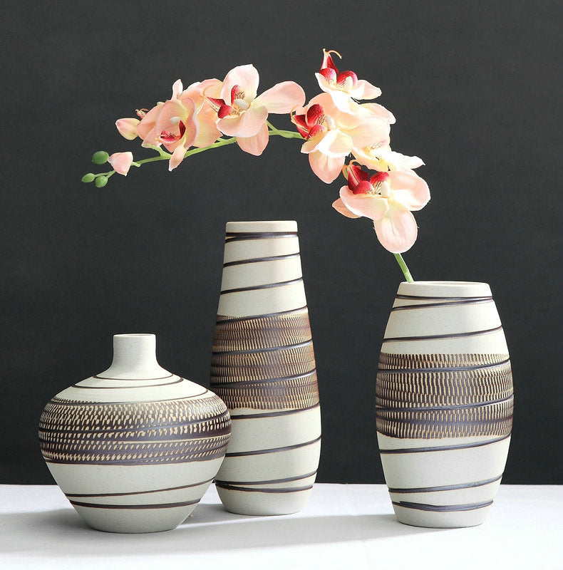 Vintage Ceramic Vase — glazed ceramic vases decor, view 6
