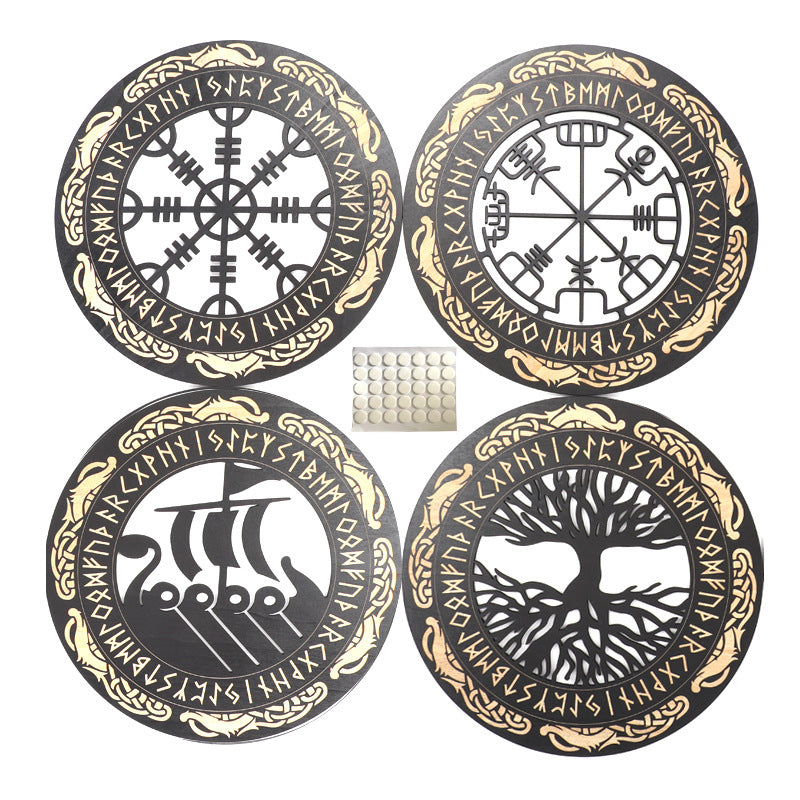 Nordic Wooden Wall Art — solid wood wall decor, view 4