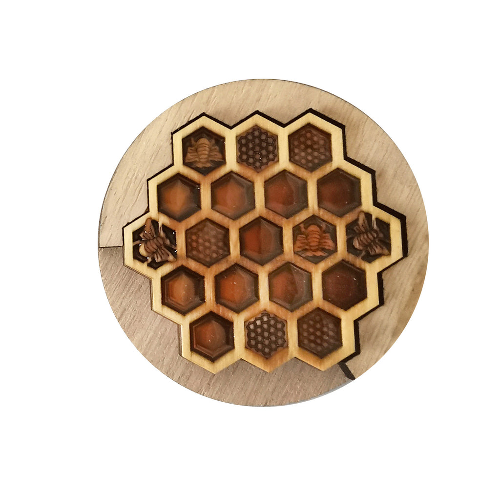 Honeycomb Wooden Trivet