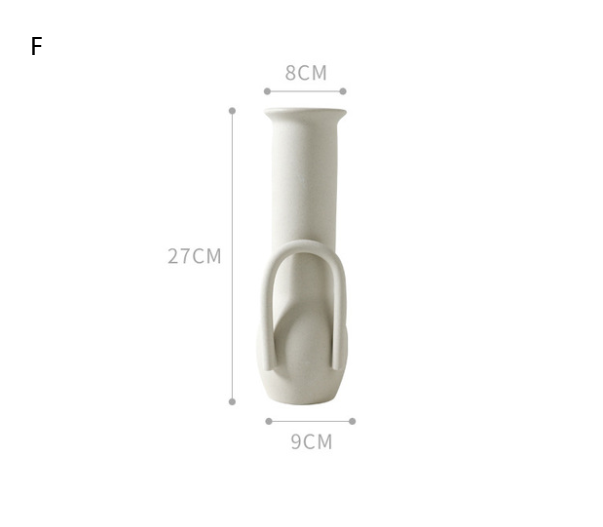 Nordic Ceramic Vase — glazed ceramic vases decor, view 10