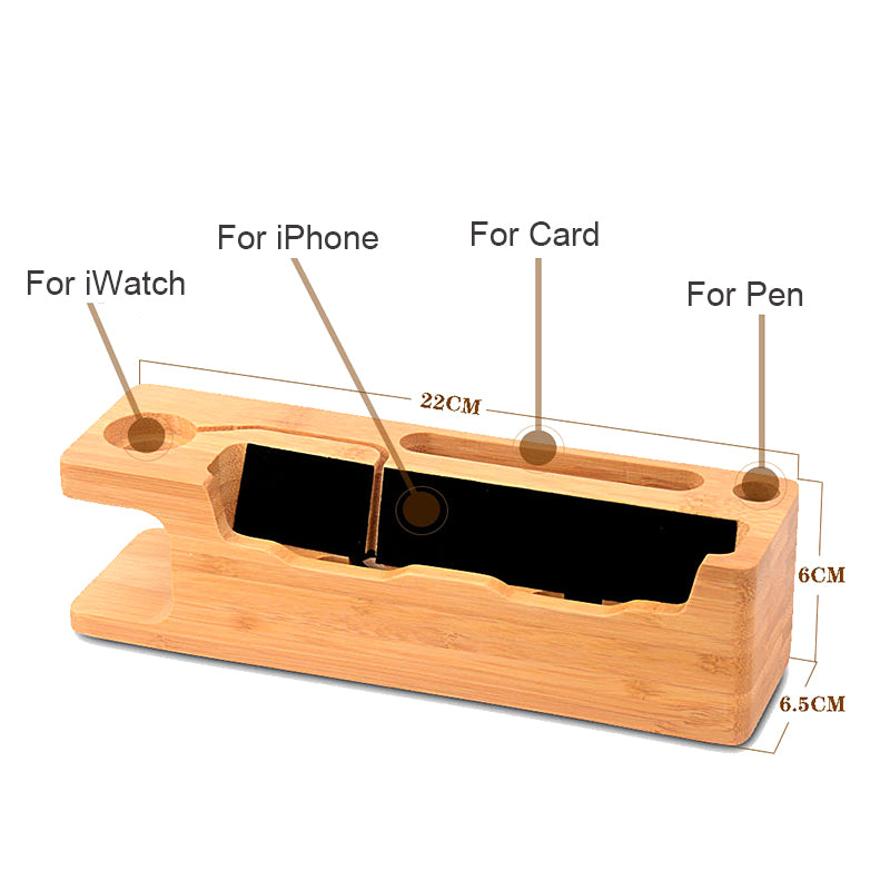 Wooden Charging Station — desk decor, view 3