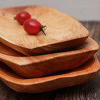 Irregular Wooden Platter — decorative tray, view 1