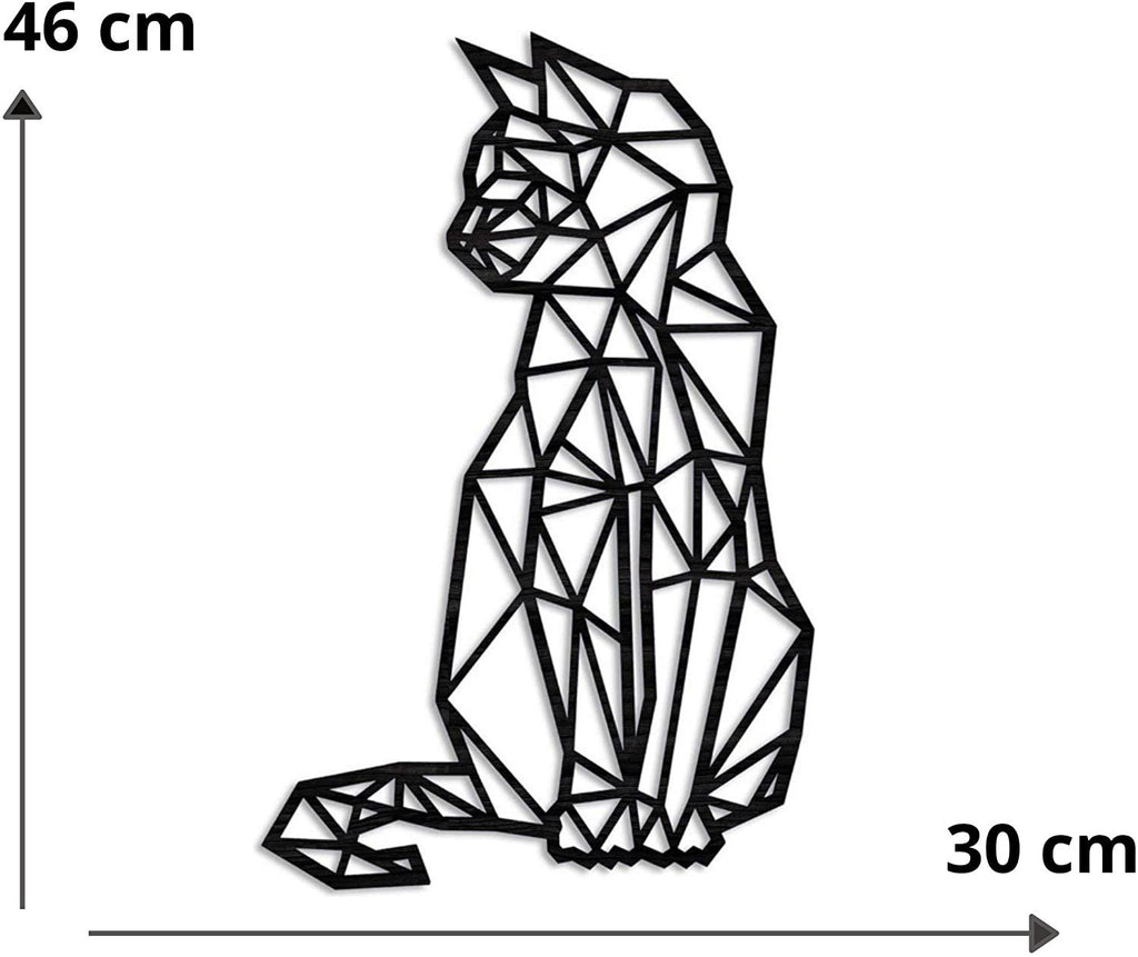Wire Cat Wall Sculpture — wall decor, view 5