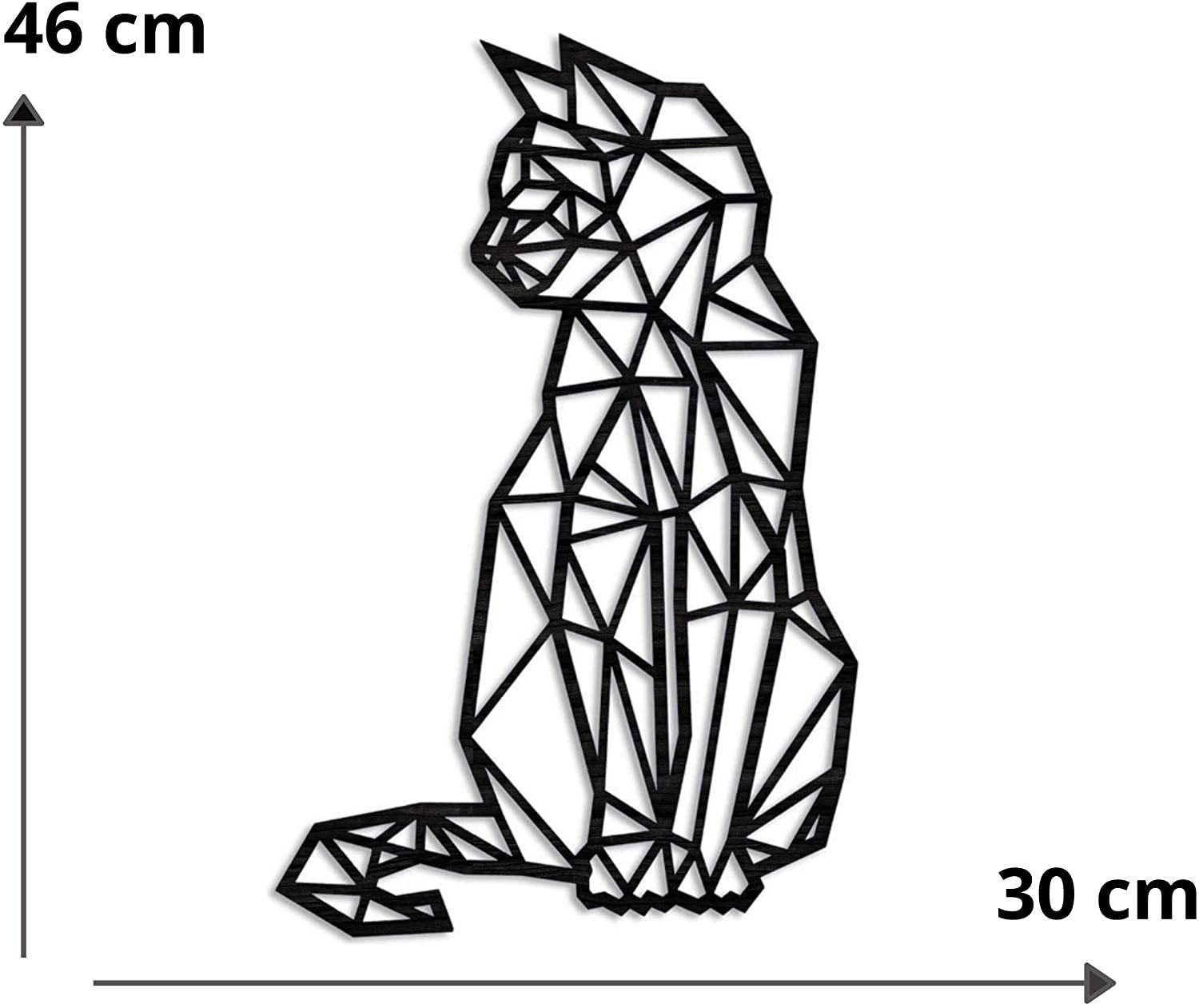 Wire Cat Wall Sculpture — wall decor, view 5