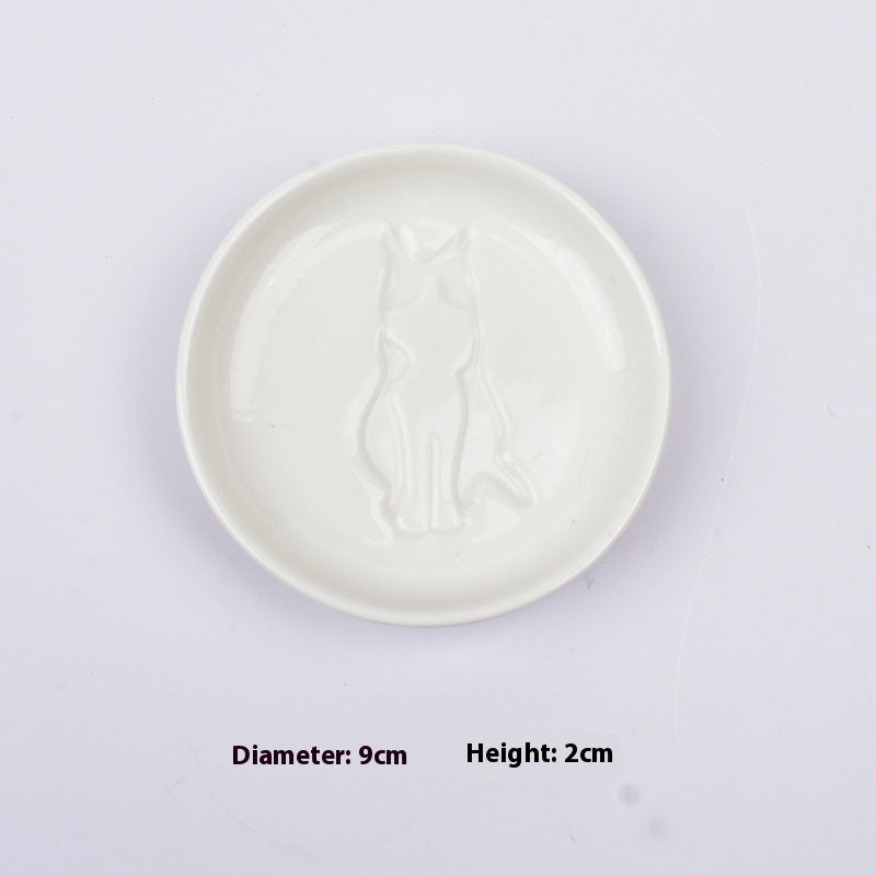 Cat Relief Dishes — decorative tray, view 6