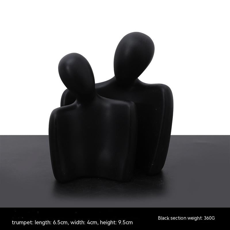 Abstract Home Sculpture — glazed ceramic sculpture decor, view 6