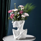 Portrait Ceramic Vase — glazed ceramic vases decor, view 1