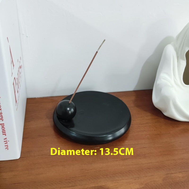 Minimal Ceramic Incense Plate — incense decor, view 3