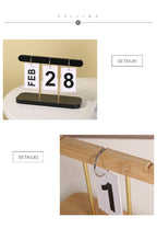 Wooden Perpetual Calendar — desk decor, view 5