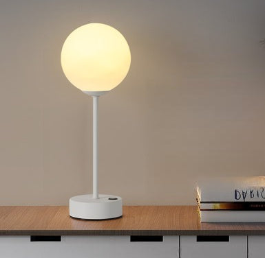 Opal Globe Cordless Lamp, table lamp, view 1