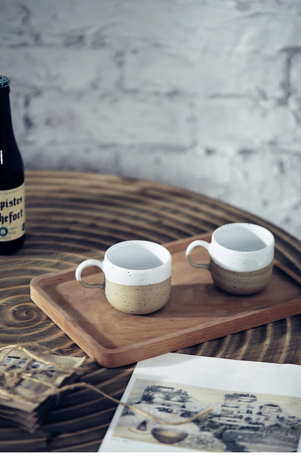 Two-Tone Stoneware Cup — kitchen decor, view 1