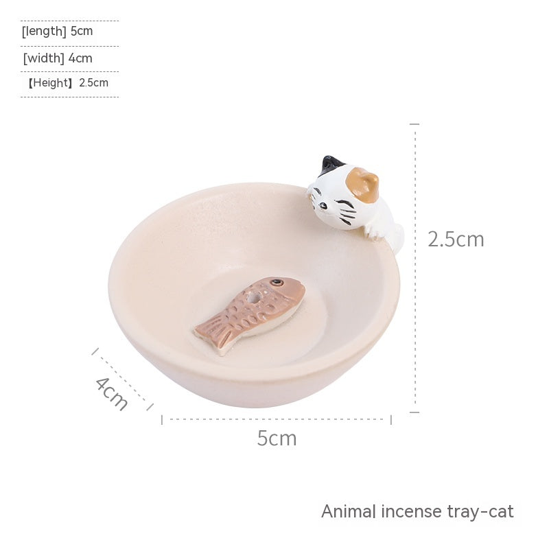 Cats on the Rim — incense holder, view 7
