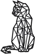 Wire Cat Wall Sculpture — wall decor, view 1