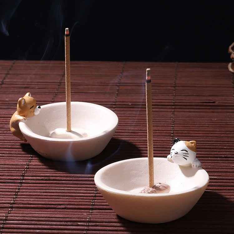 Cats on the Rim — incense holder, view 6