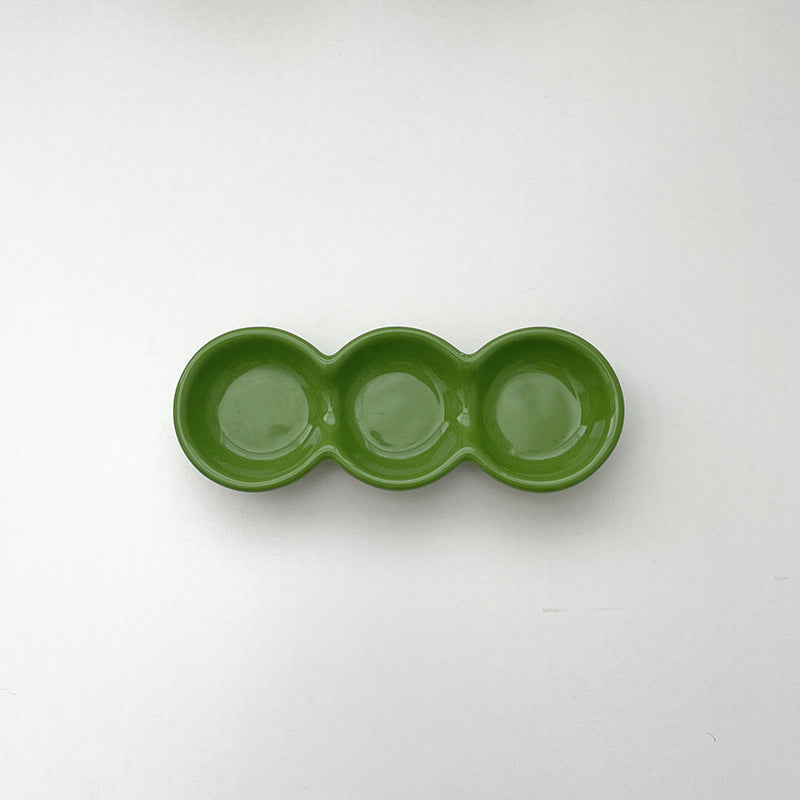 Coloured Ceramic Catch Dish — trays decor, view 2