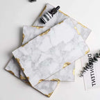 Gilt-Rim Marble Vanity Tray — marble trays decor, view 8