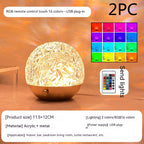 Water Ripple Projector Lamp — moulded plastic lighting decor, view 2
