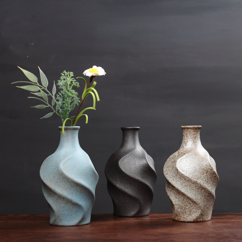 Dried-Flower Ceramic Vase — glazed ceramic vases decor, view 6