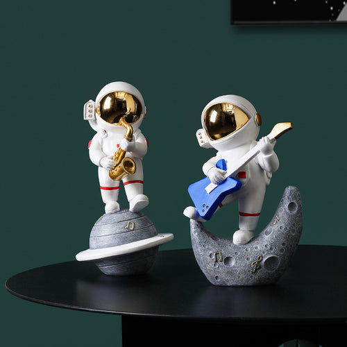 Astronaut Resin Figurine — cast resin sculpture decor, view 13