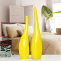 Gold-Rimmed Ceramic Accent Vase — glazed ceramic vases decor, view 1