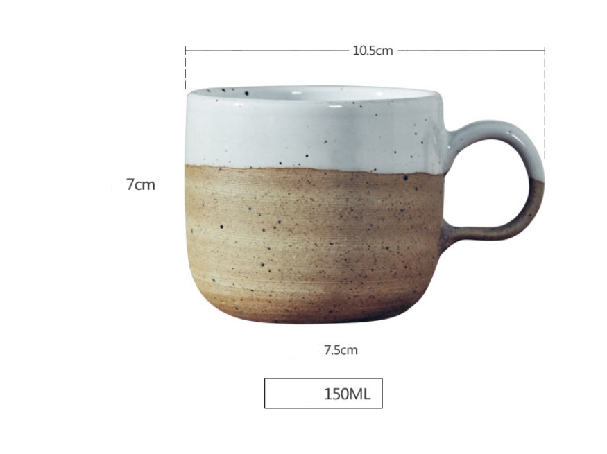 Two-Tone Stoneware Cup — kitchen decor, view 7